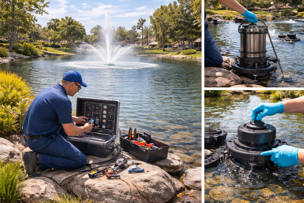 Park Fountain Maintenance in Action - Services
