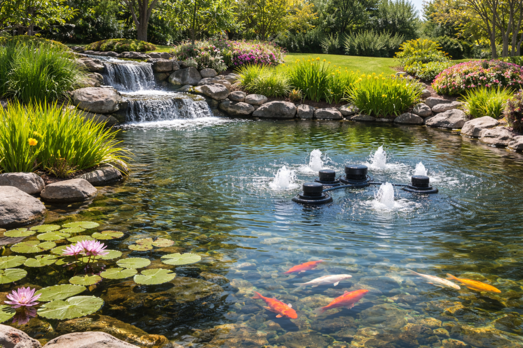 Serne Koi Pond with Waterfall - Services